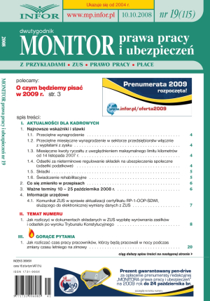 Monitor Prawa Pracy i Ubezpieczeń