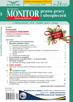 Monitor Prawa Pracy i Ubezpieczeń