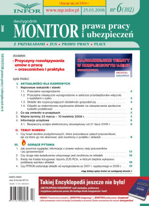 Monitor Prawa Pracy i Ubezpieczeń