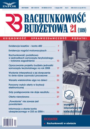 Rachunkowość Budżetowa