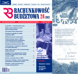 Rachunkowość Budżetowa