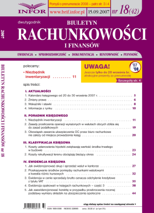 Biuletyn Rachunkowości i Finansów