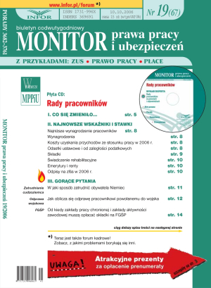 Monitor Prawa Pracy i Ubezpieczeń