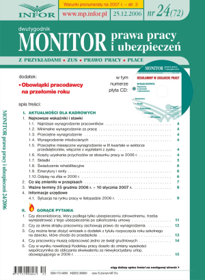 Monitor Prawa Pracy i Ubezpieczeń
