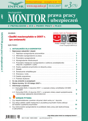 Monitor Prawa Pracy i Ubezpieczeń