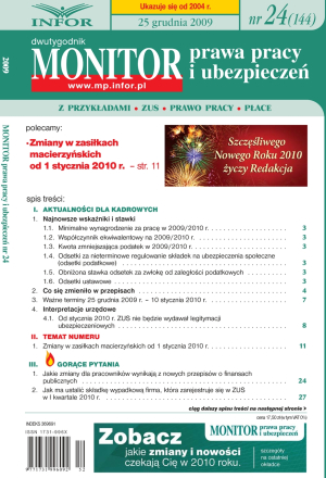 Monitor Prawa Pracy i Ubezpieczeń