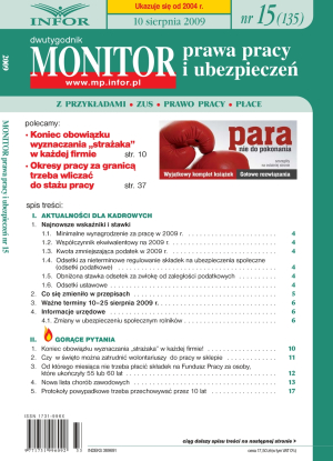 Monitor Prawa Pracy i Ubezpieczeń