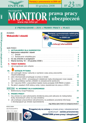 Monitor Prawa Pracy i Ubezpieczeń