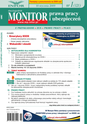 Monitor Prawa Pracy i Ubezpieczeń