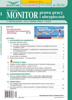 Monitor Prawa Pracy i Ubezpieczeń