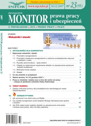 Monitor Prawa Pracy i Ubezpieczeń