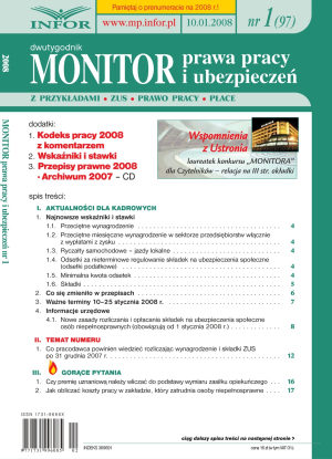 Monitor Prawa Pracy i Ubezpieczeń
