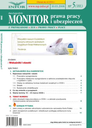 Monitor Prawa Pracy i Ubezpieczeń