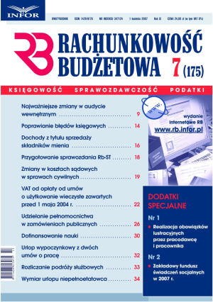 Rachunkowość Budżetowa