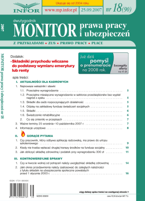 Monitor Prawa Pracy i Ubezpieczeń