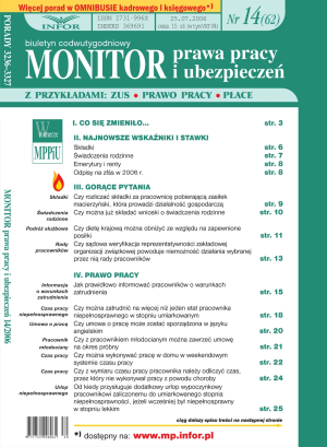 Monitor Prawa Pracy i Ubezpieczeń