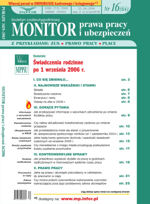 Monitor Prawa Pracy i Ubezpieczeń