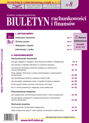 Biuletyn Rachunkowości i Finansów