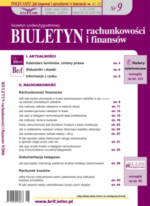 Biuletyn Rachunkowości i Finansów