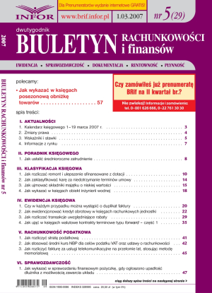 Biuletyn Rachunkowości i Finansów