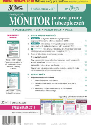 Monitor Prawa Pracy i Ubezpieczeń