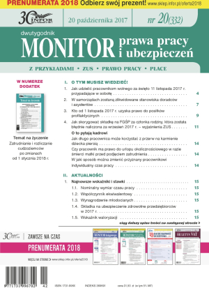 Monitor Prawa Pracy i Ubezpieczeń