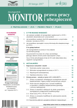 Monitor Prawa Pracy i Ubezpieczeń