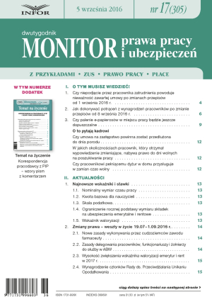Monitor Prawa Pracy i Ubezpieczeń