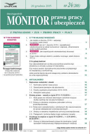 Monitor Prawa Pracy i Ubezpieczeń