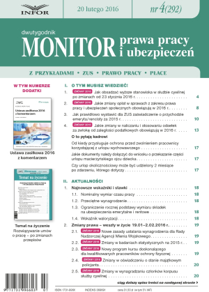 Monitor Prawa Pracy i Ubezpieczeń