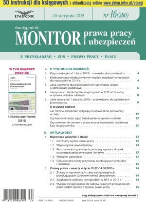 Monitor Prawa Pracy i Ubezpieczeń