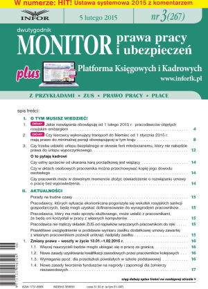 Monitor Prawa Pracy i Ubezpieczeń