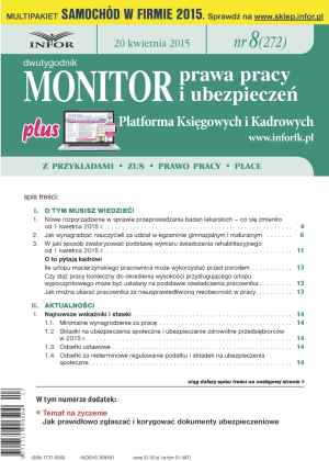 Monitor Prawa Pracy i Ubezpieczeń