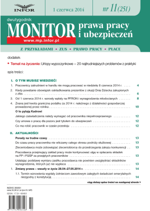 Monitor Prawa Pracy i Ubezpieczeń
