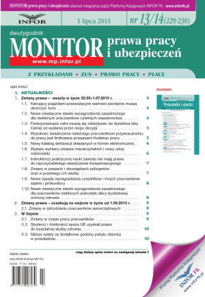 Monitor Prawa Pracy i Ubezpieczeń