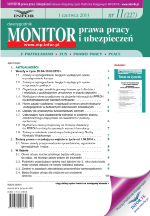 Monitor Prawa Pracy i Ubezpieczeń