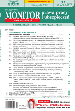 Monitor Prawa Pracy i Ubezpieczeń