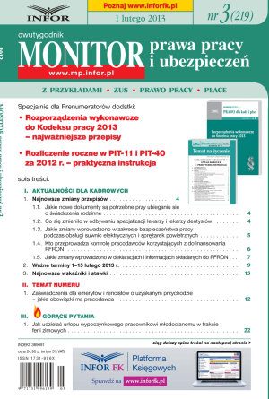 Monitor Prawa Pracy i Ubezpieczeń