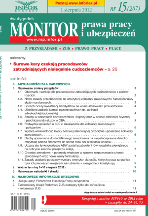 Monitor Prawa Pracy i Ubezpieczeń