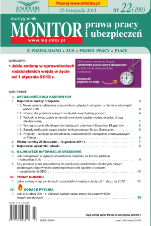 Monitor Prawa Pracy i Ubezpieczeń