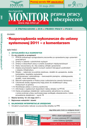 Monitor Prawa Pracy i Ubezpieczeń