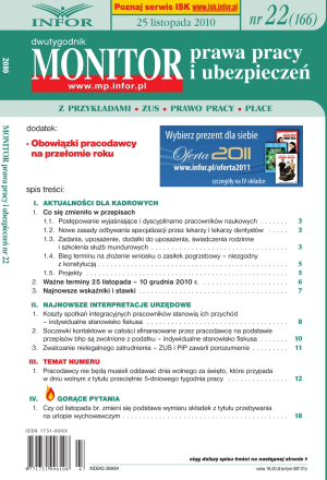 Monitor Prawa Pracy i Ubezpieczeń