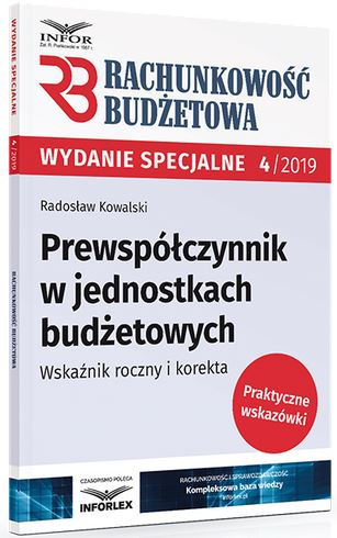 Prewspółczynnik w jednostkach budżetowych