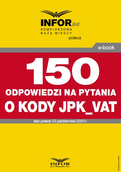 150 odpowiedzi na pytania o kody JPK_VAT
