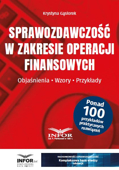 Sprawozdawczość w zakresie operacji finansowych