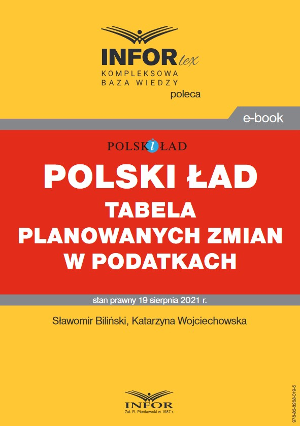 Polski Ład – tabela planowanych zmian w podatkach