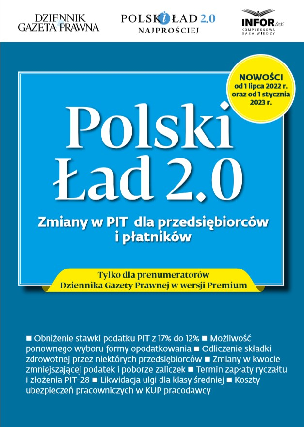 Polski Ład 2.0. Zmiany w PIT dla przedsiębiorców i płatników