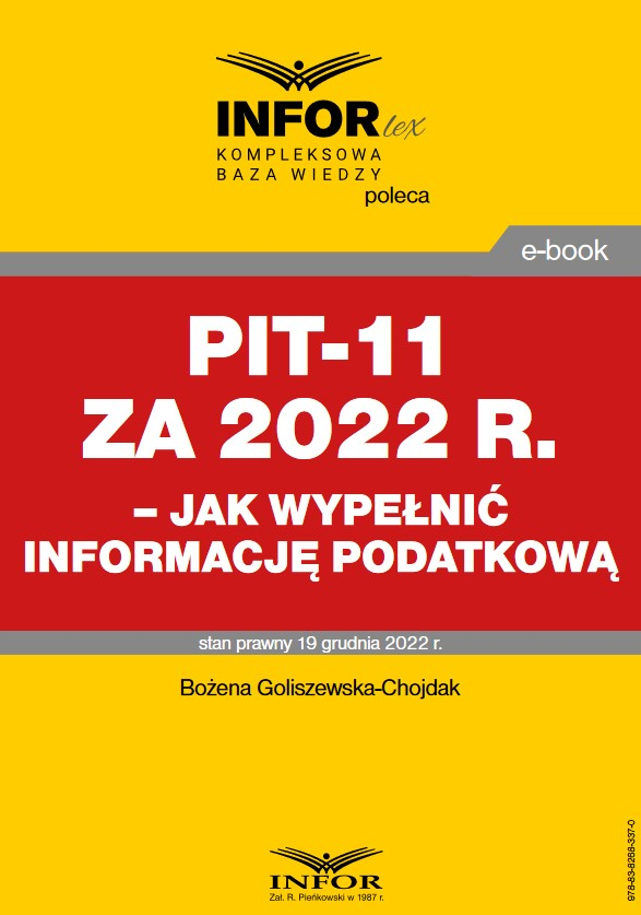 PIT-11 za 2022 r. - jak wypełnić informację podatkową