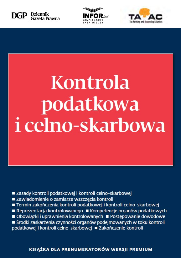Kontrola podatkowa i celno-skarbowa