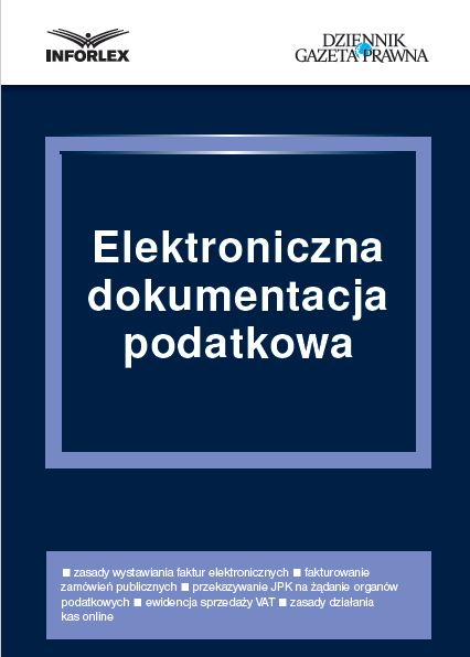 Elektroniczna dokumentacja podatkowa